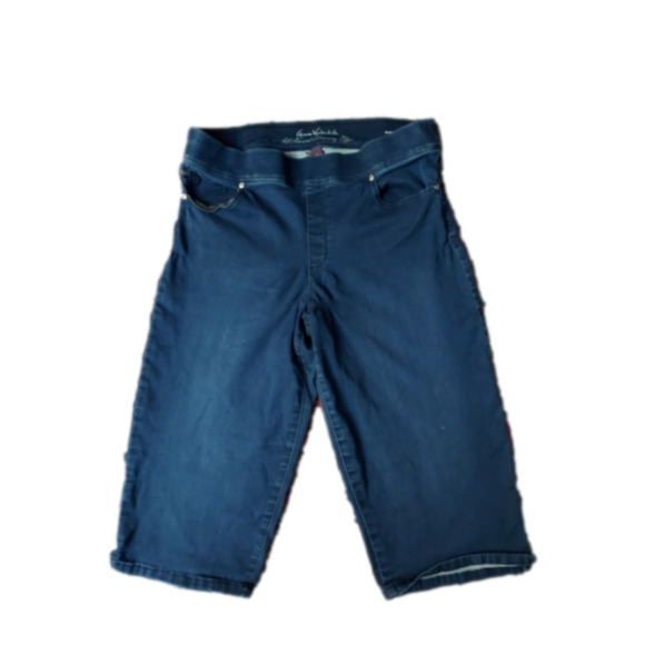 Gloria Vanderbilt Pants - GLORIA Vanderbilt Amanda All Around Slimming Effect Crop Jeans Sz 12 Blue Denim